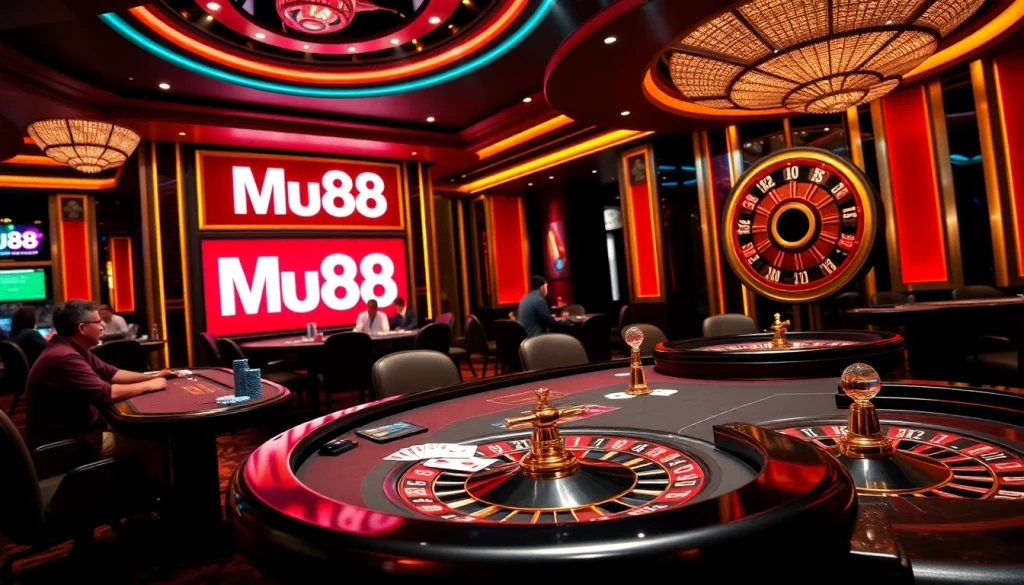 Play poker and win at Mu88 Casino with exciting chips and cards.
