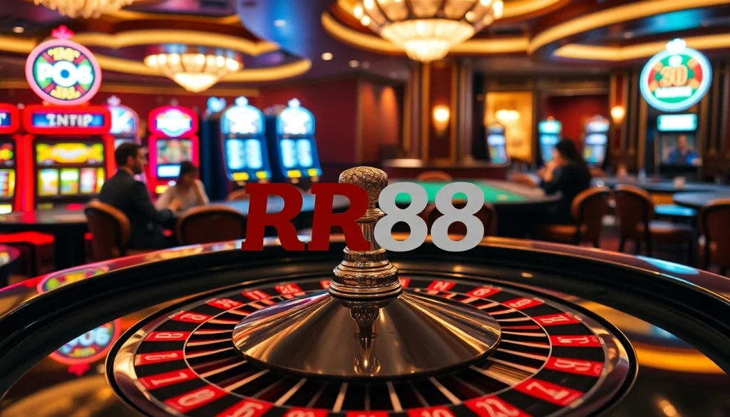 Experience thrilling casino action at RR88 with vibrant games and engaging players.