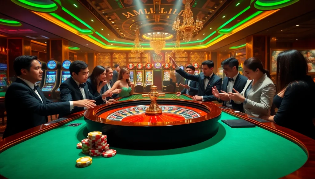 Experience the excitement at https://789club.quest/ with players enjoying roulette and vibrant casino ambiance.