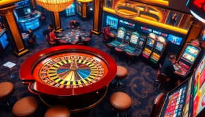 Experience thrilling gameplay at u888 with luxurious casino tables and vibrant slot machines.