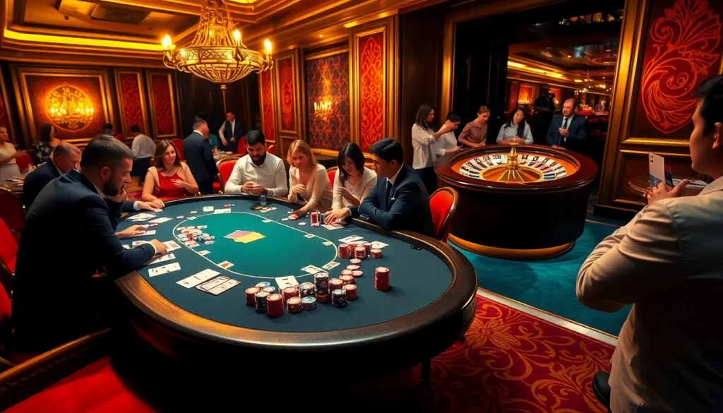 Engaging gamblers at a poker table showcasing strategies inspired by https://rr88co.net/.