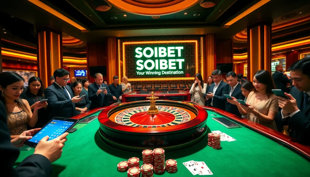 Experience top-tier gaming at https://soibet.vision/ featuring a luxurious casino atmosphere with roulette and live betting.